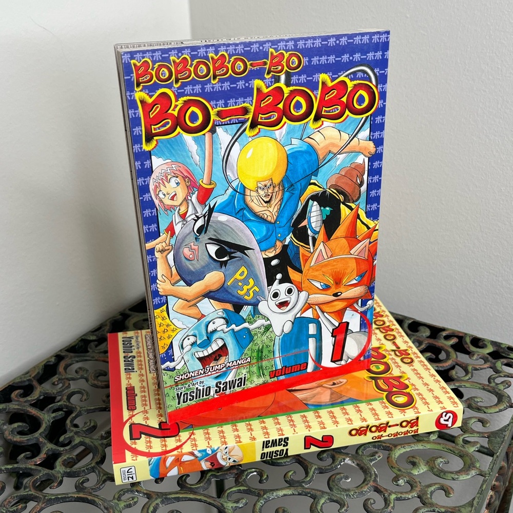 SHONEN JUMP Bobobo-Bo Bo-Bobo by Yoshio Sawai Volume 1 & 2 Action Manga